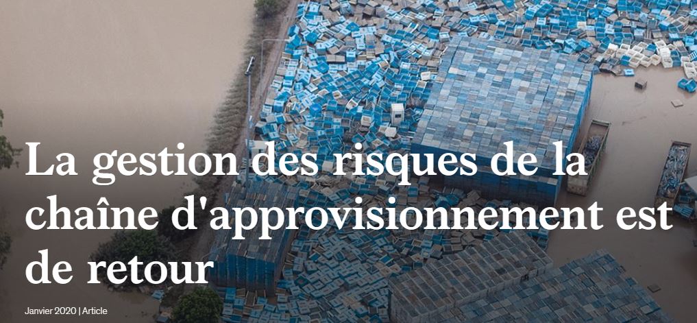 La gestion des risques de la chaîne d’approvisionnement est de retour.