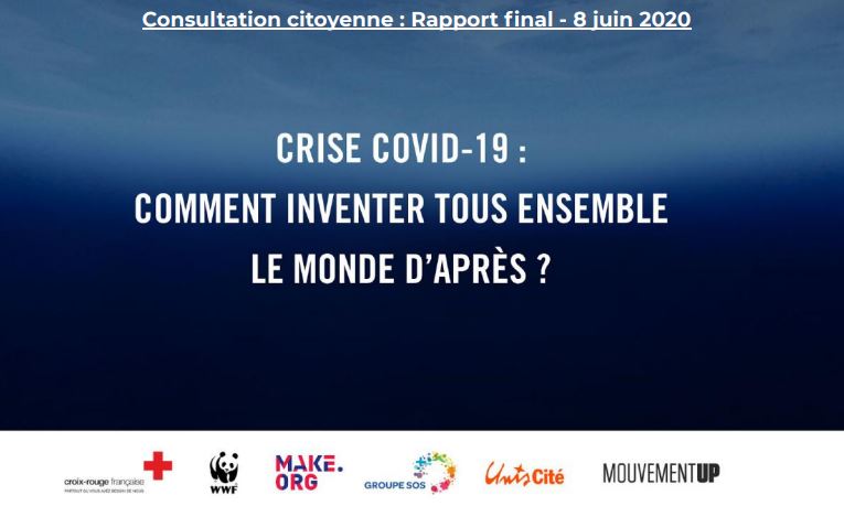 Consultation citoyenne WWF : comment inventer tous ensemble le monde  d’après ?