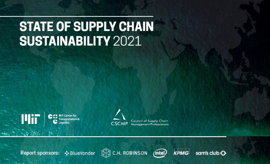 Rapport ʺState of Supply Chain Sustainability 2021ʺ du MIT