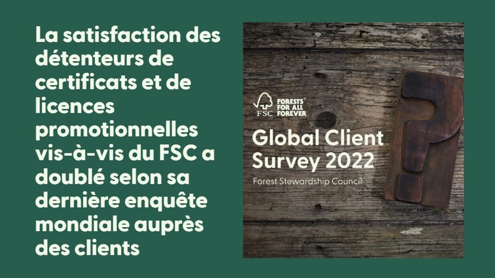 Résultat de l’enquête mondiale 2022 par FSC