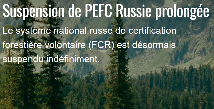 Prolongation de la suspension de PEFC Russie