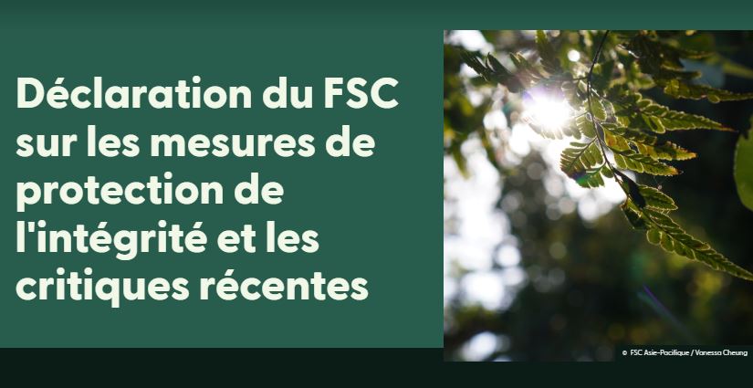 Vif échange d’arguments entre l’ancien directeur d’intégrité FSC et FSC International.