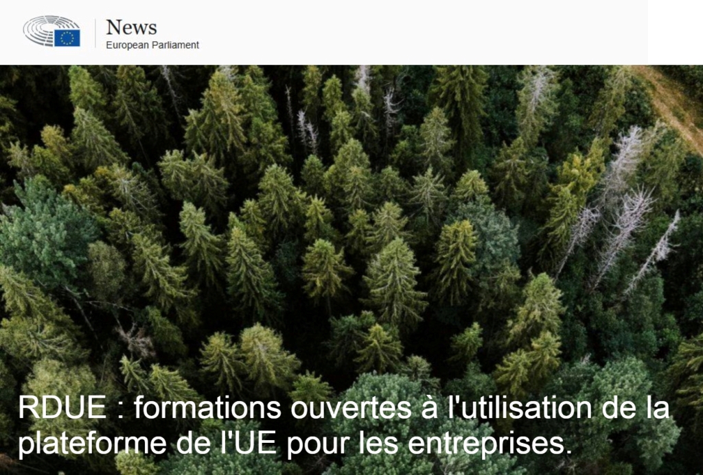 RDUE : formation à l&rsquo;outil TRACES de l&rsquo;UE.